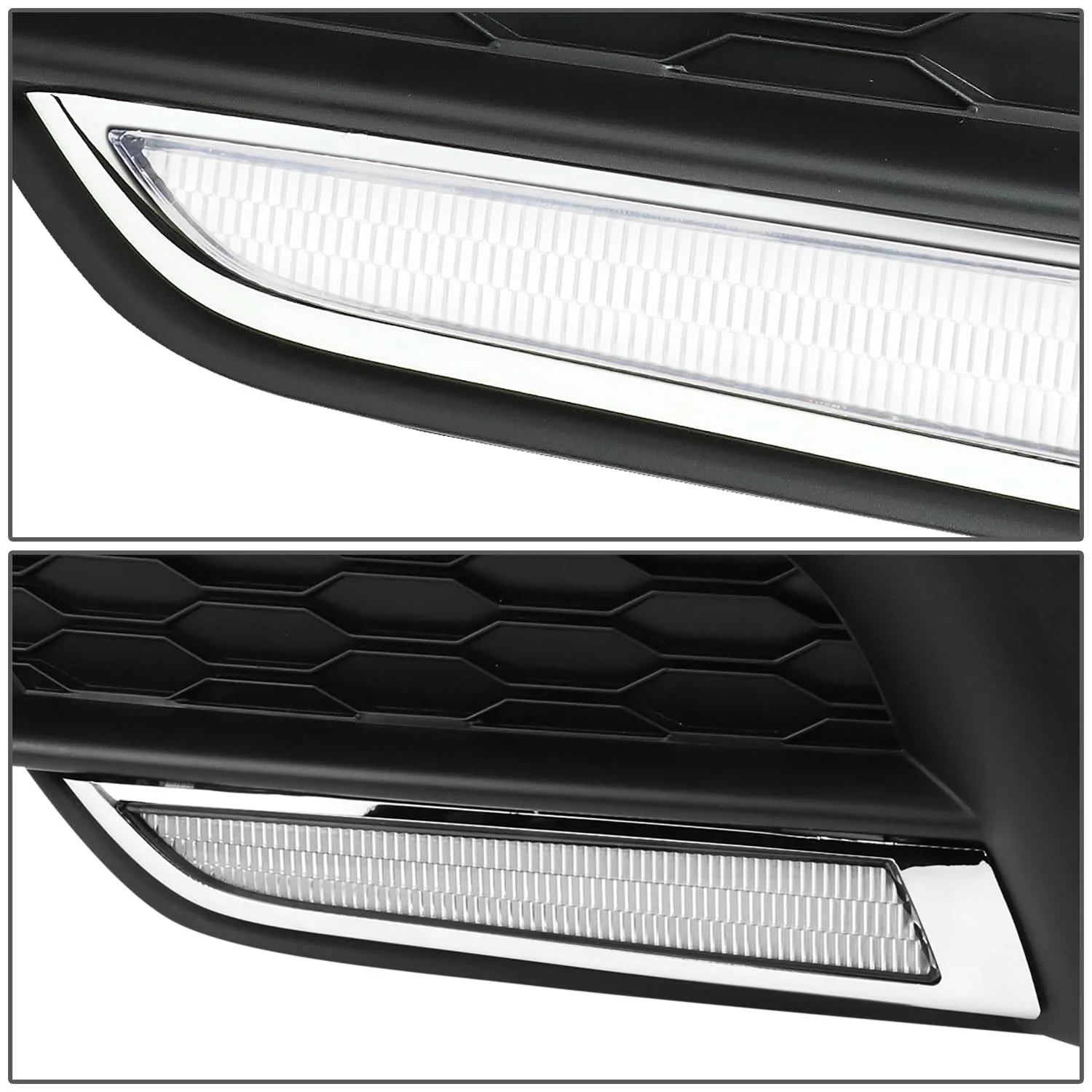 2016-2018 Honda Civic Fog Light Cover with Black Bezel - Image 3
