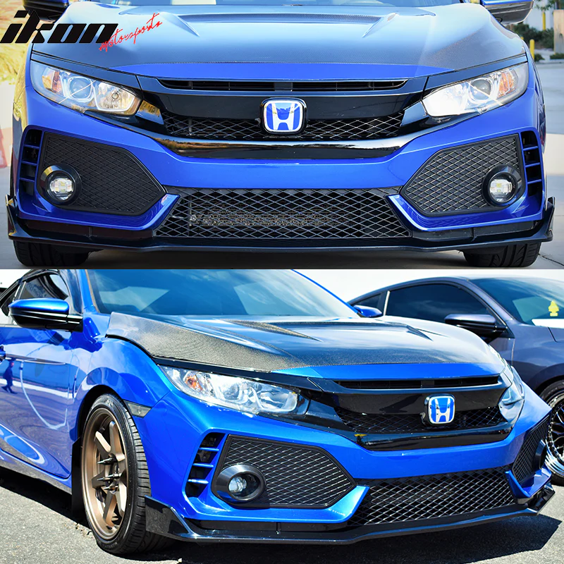 2016-2018 Honda Civic Type-R Front Bumper & Lip Gloss & DRL Light - Image 3