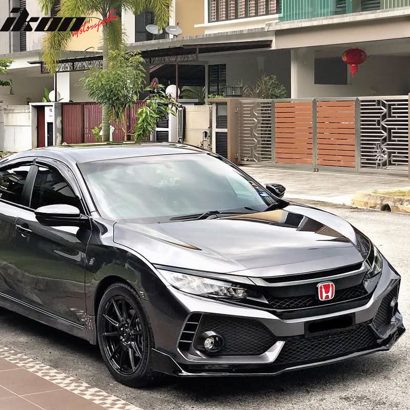 2016-2018 Honda Civic Type-R Front Bumper & Lip Gloss & DRL Light - Image 9