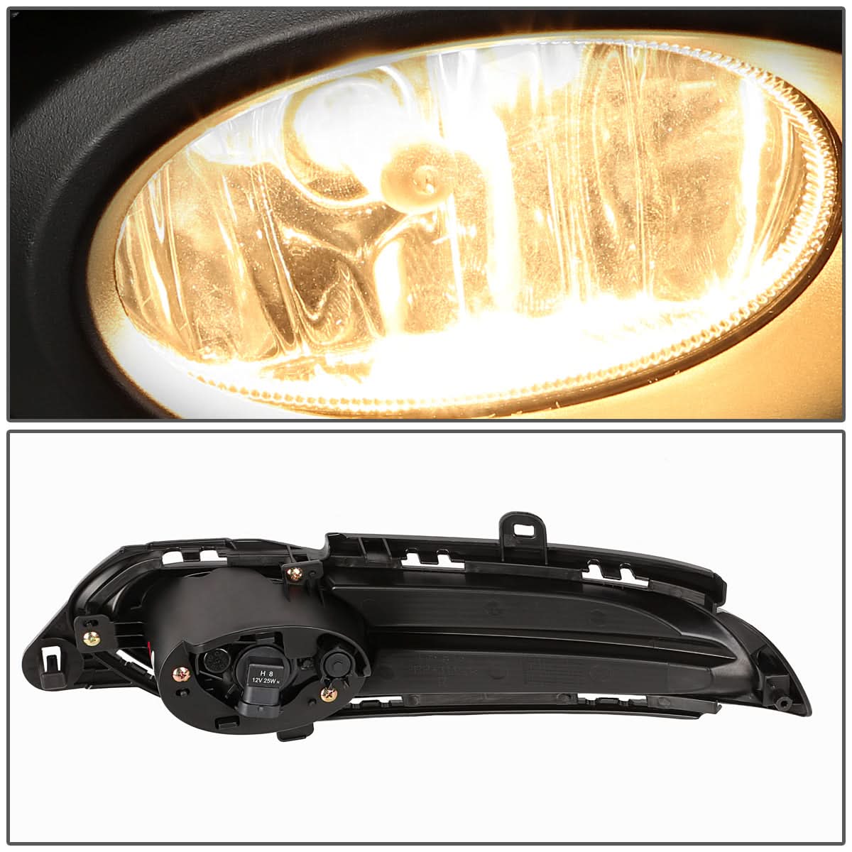 2016-2018 Honda HR-V Fog Lights with Switch & Bezel - Chrome/Clear - Image 5