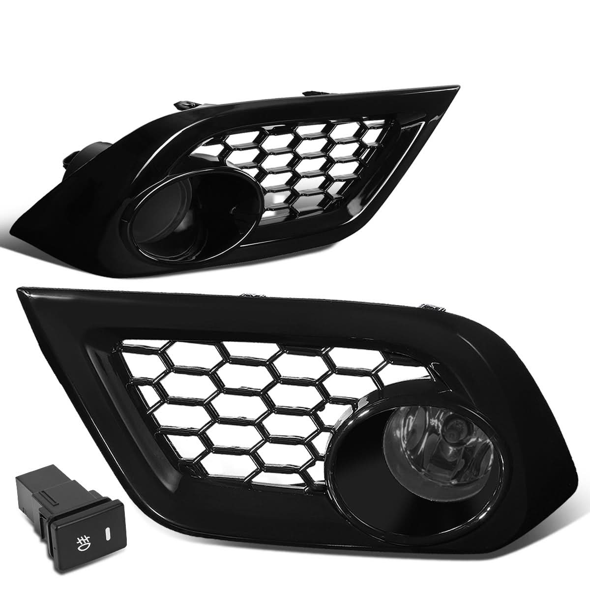 2016-2018 Toyota iM Smoke Fog Lights with Switch & Bezel - Image 3