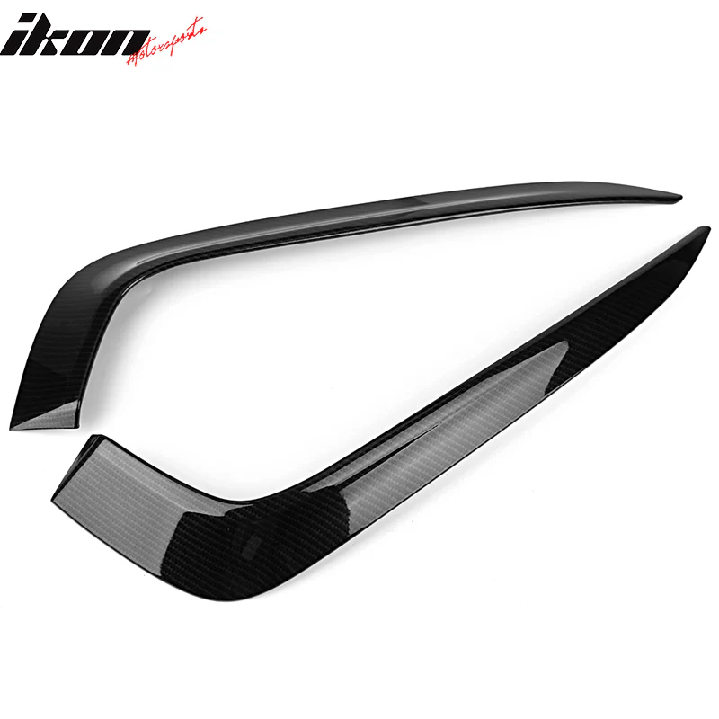 2016-2018Â Honda Civic Fog Lights Cover Eye Lid Trim Carbon Fiber Print - Image 4