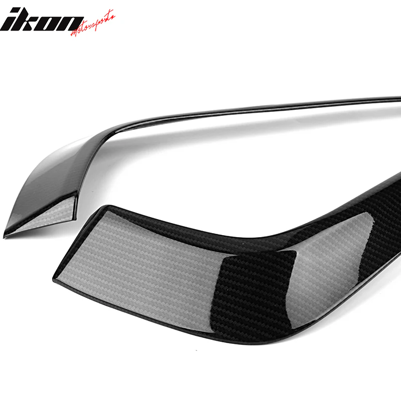 2016-2018Â Honda Civic Fog Lights Cover Eye Lid Trim Carbon Fiber Print - Image 7