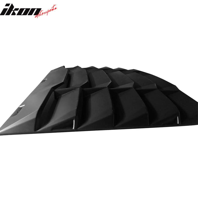 2016-2020 Honda Civic 2Dr Coupe Black Rear Window Louver ABS - Image 6