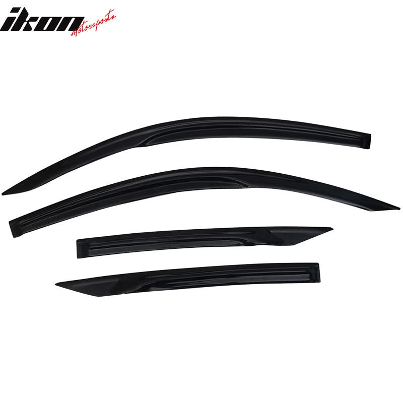 2016-2020 Honda Civic Coupe Mugen Style Window Visors Rain Wind Guards - Image 7