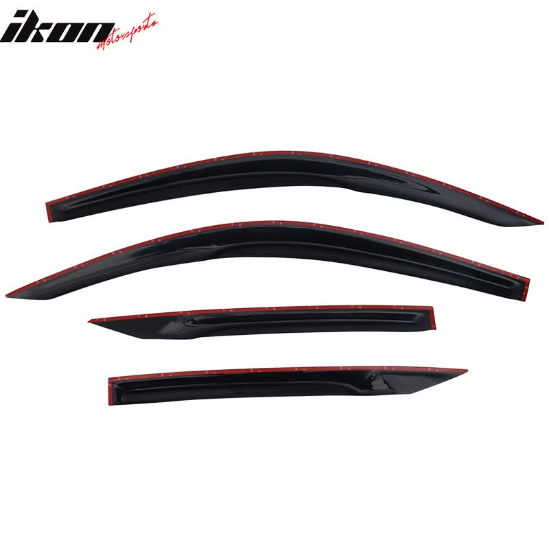 2016-2020 Honda Civic Coupe Mugen Style Window Visors Rain Wind Guards - Image 8