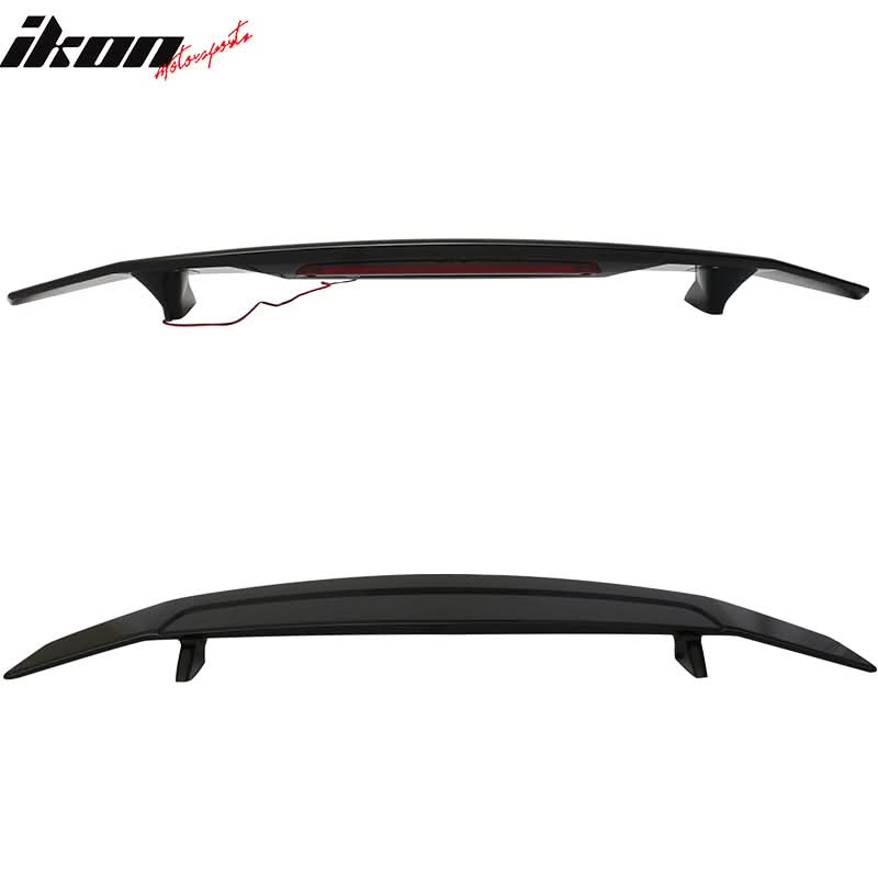 2016-2020 Honda Civic Coupe Rear Spoiler Wing w/ LED 3RD Brake Light - Image 2
