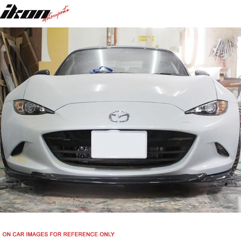 2016-2020 Mazda MX5 Miata GV Style Front Bumper Lip Carbon Fiber - Image 2