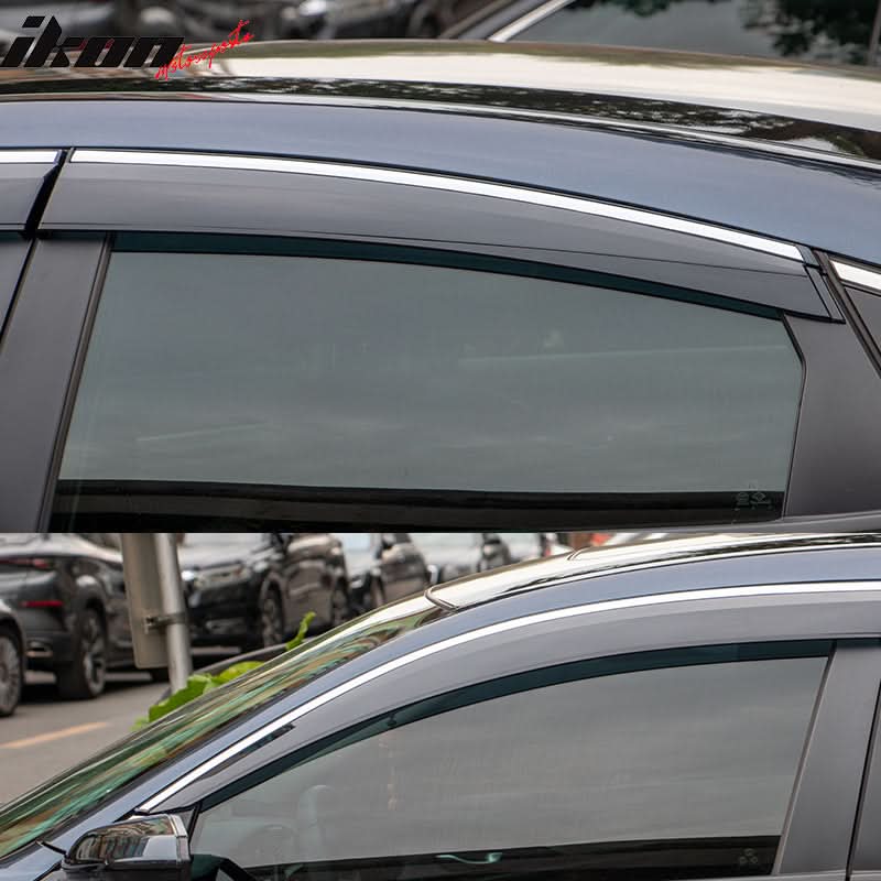 2016-2021 Honda Civic 4Dr Sedan 10th Generation Tape On Window Visor - Image 14