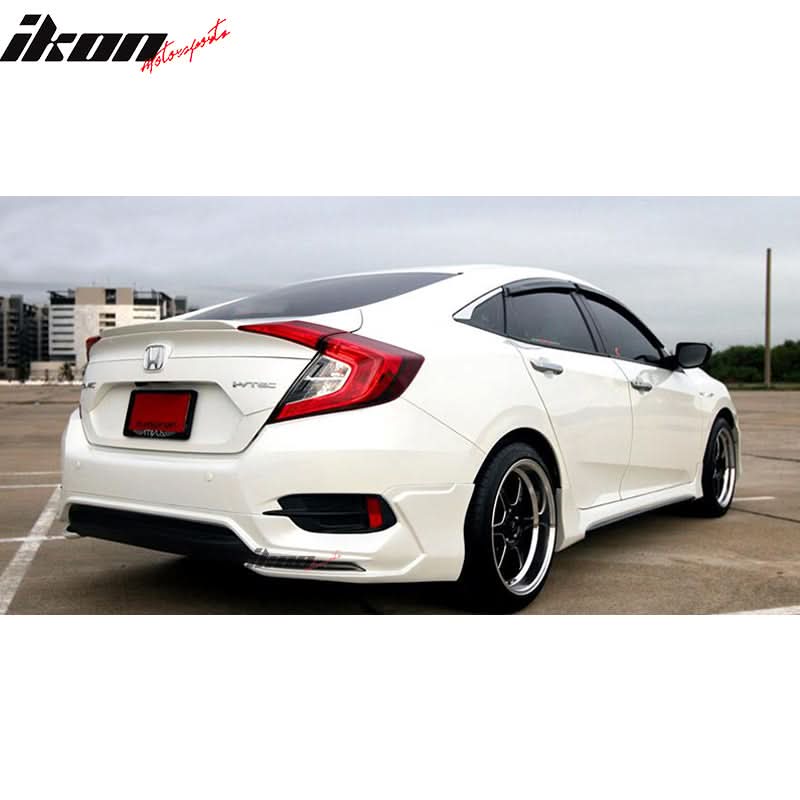 2016-2021 Honda Civic Sedan 4Dr AVS Style Rear Bumper Lip Spoiler PP - Image 2