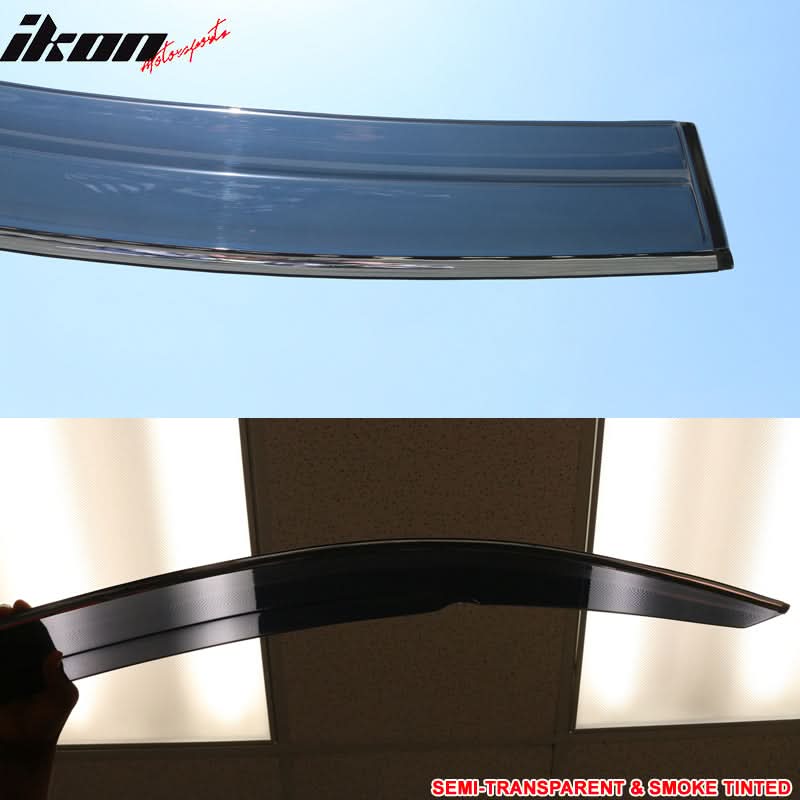 2016-2021 Honda Civic X 10th Gen OE Roof Spoiler + Window Visors ABS - Image 11
