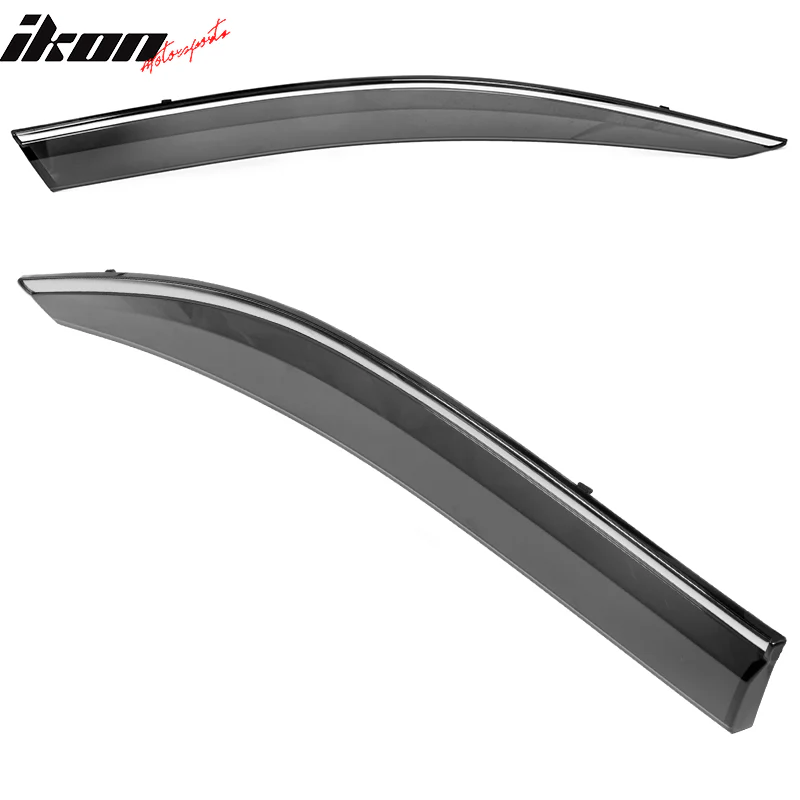 2016-2021 Honda Civic X 10th Gen OE Roof Spoiler + Window Visors ABS - Image 8