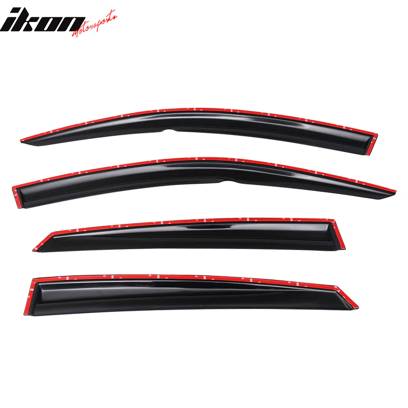 2016-2021 Honda Civic X 10th Gen Roof Spoiler MUG Window Visor Chrome - Image 7