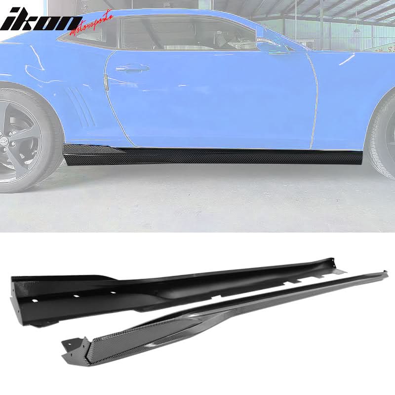 2016-2024 Chevy Camaro Ikon Style Side Skirts Rocker Panel PP - Image 12