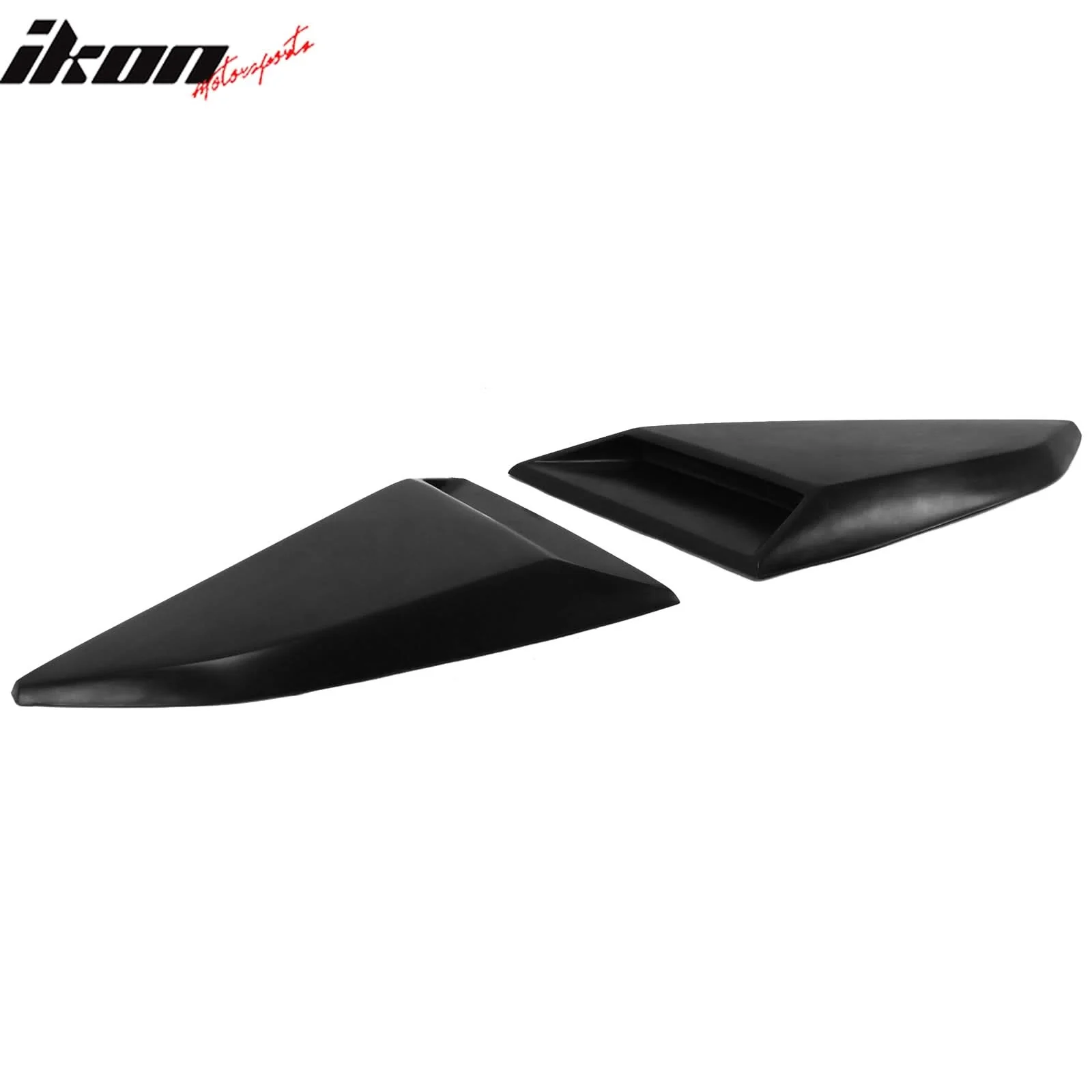 2016-2024 Chevy Camaro Unpainted Black Quarter Window Louvers Cover PU - Image 4