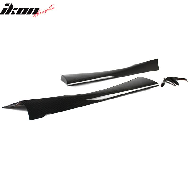2016-2025 Mazda MX-5 Miata Carbon Fiber 4PCS Interior Door Panel Trim - Image 4