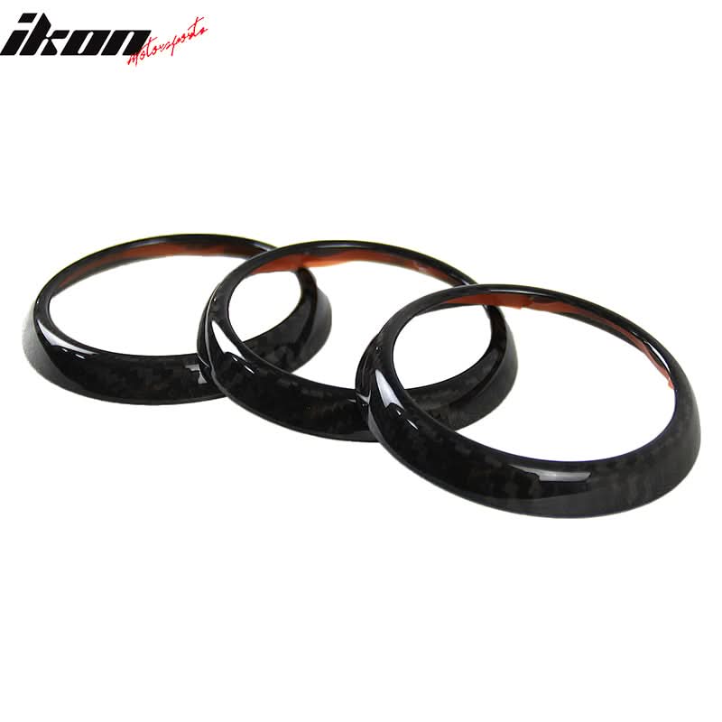 2016-2025 Mazda MX-5 Miata Carbon Fiber Interior Air Vent Frame Trim - Image 4