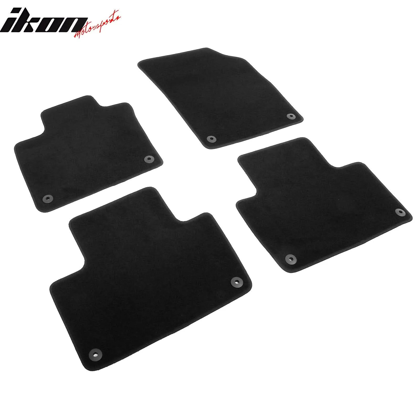 2016-2025 Volvo XC90 PHEV & MHEV Black Floor Mats Nylon 4PCS - Image 3