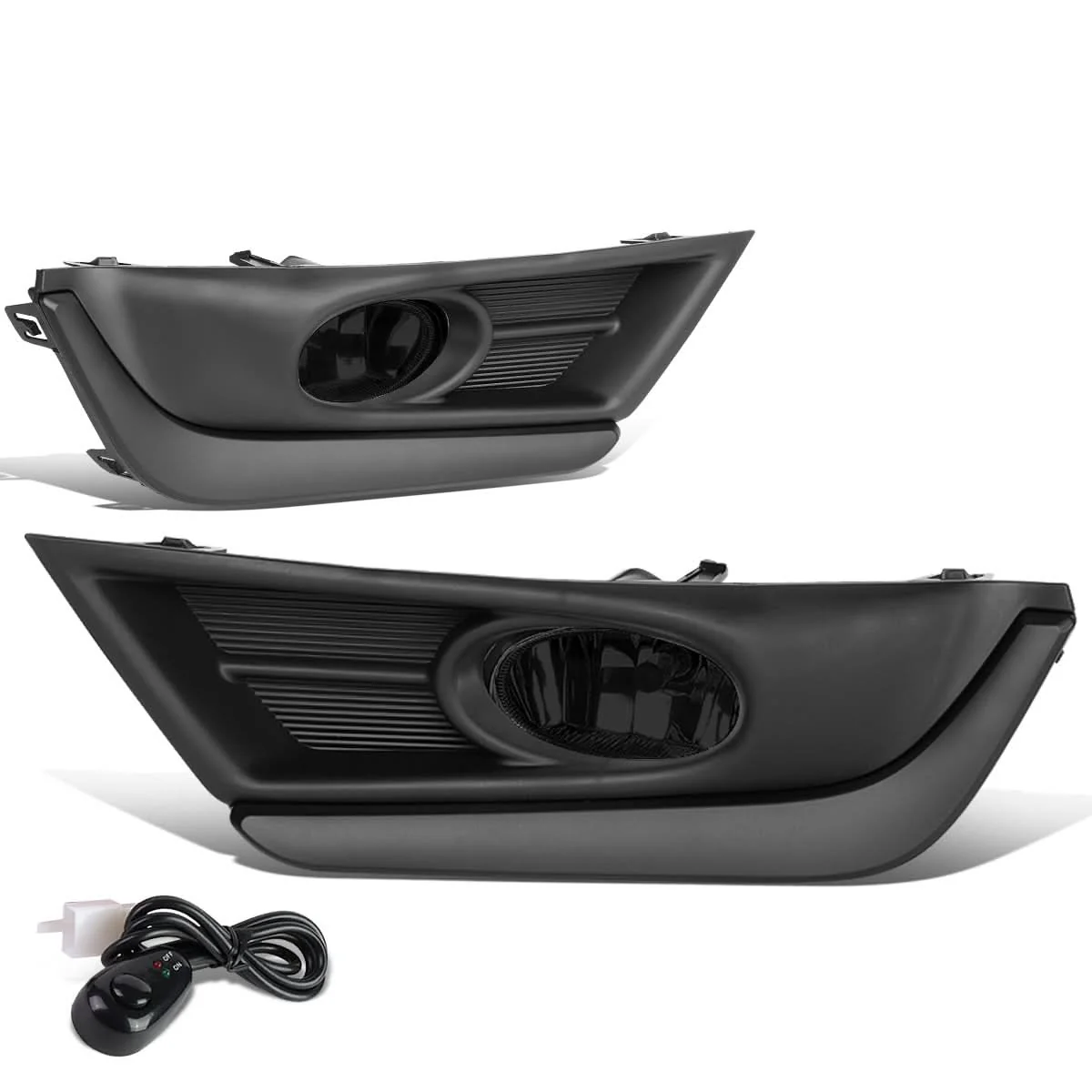2017-2018 Honda CR-V Fog Lights with Black Trim Bezel - Smoke - Image 3
