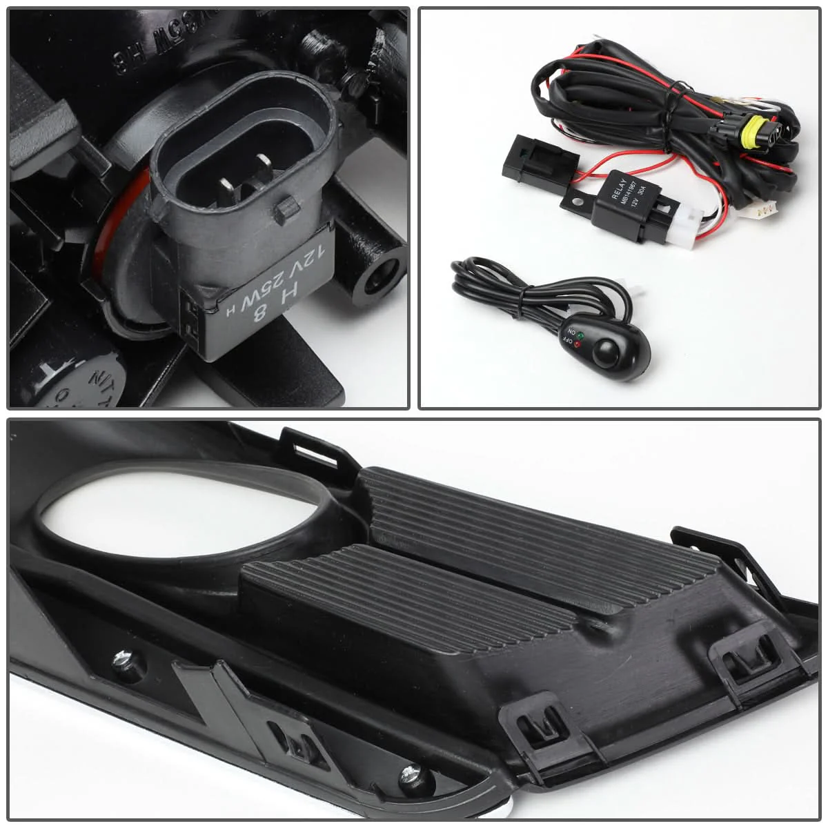 2017-2018 Honda CR-V Fog Lights with Black Trim Bezel - Smoke - Image 7