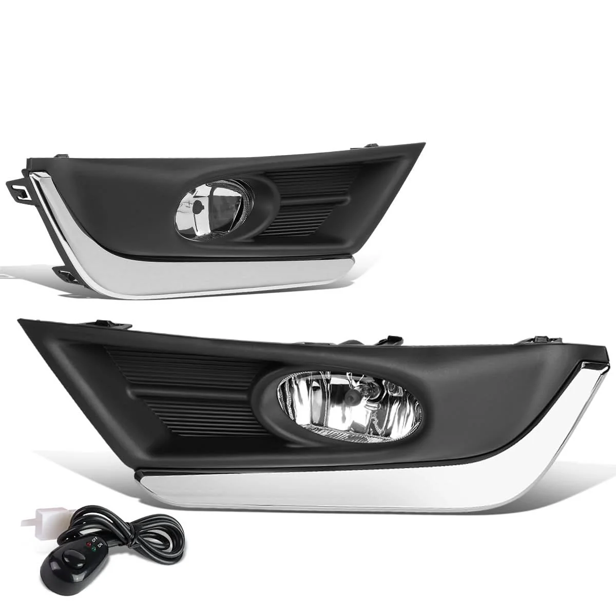 2017-2018 Honda CR-V Fog Lights with Chrome Trim Bezel - Image 3