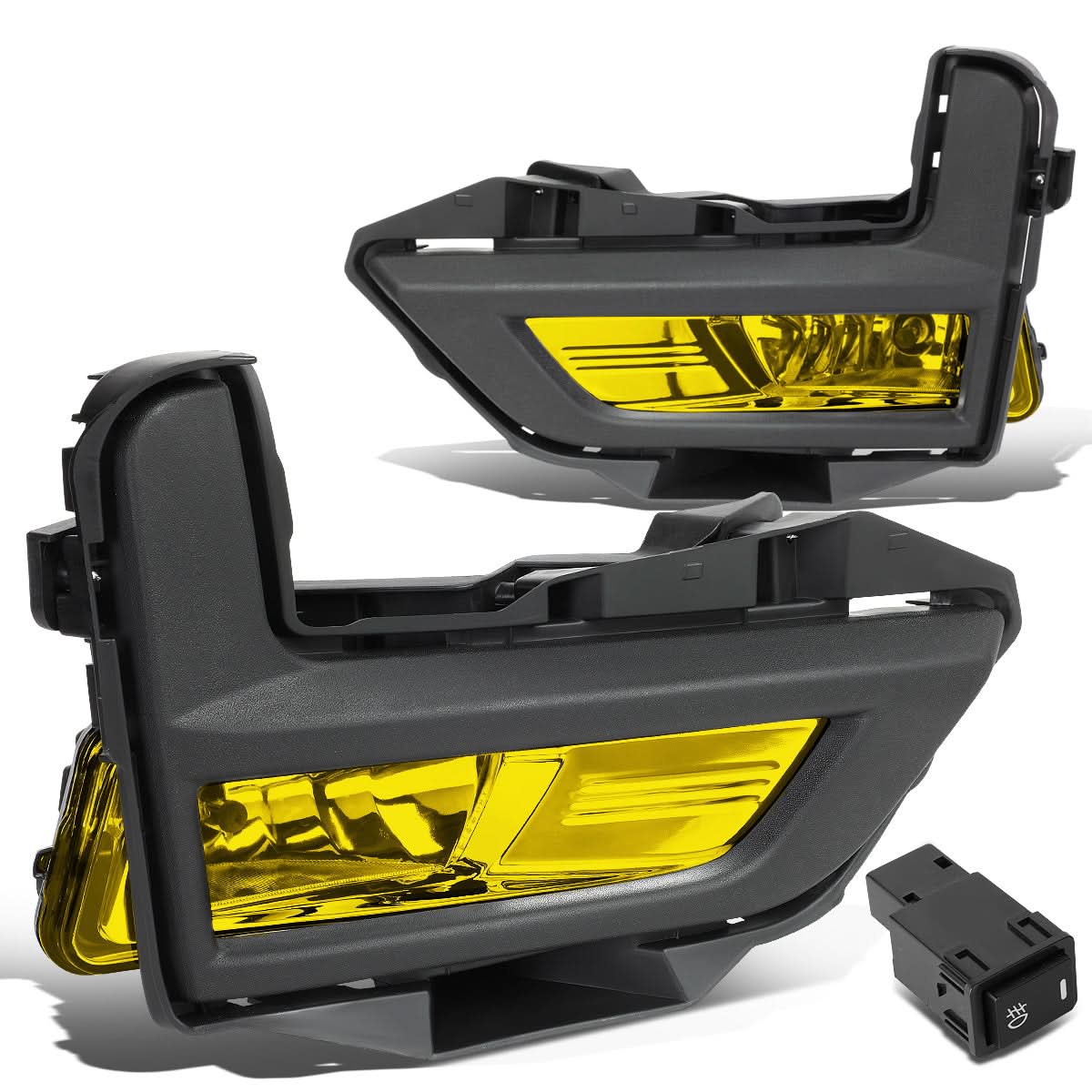 2017-2018 Nissan Rogue Fog Lights with Black Bezel - Amber - Image 2