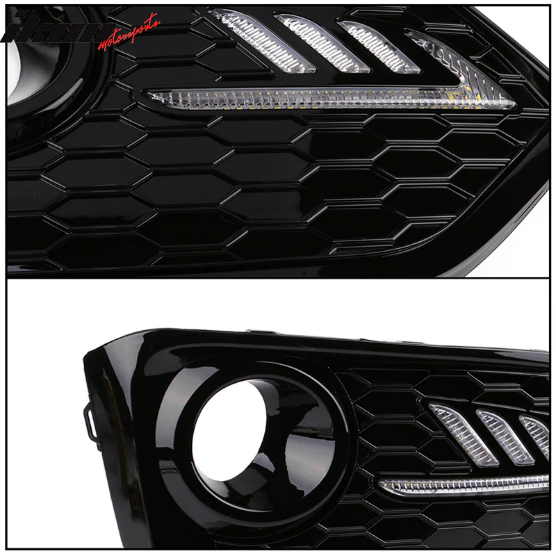 2017-2018Â Honda Civic DRL Fog Light Covers Yellow Signal - Image 6