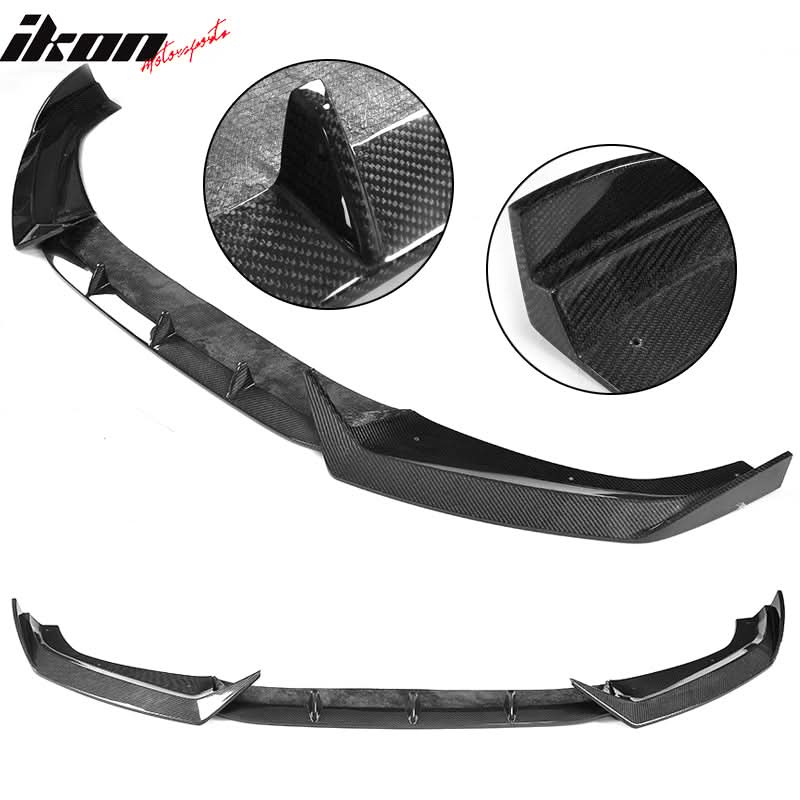 2017-2019 Audi A4 S4 B9 Sedan JC Style Front Bumper Lip Carbon Fiber - Image 5