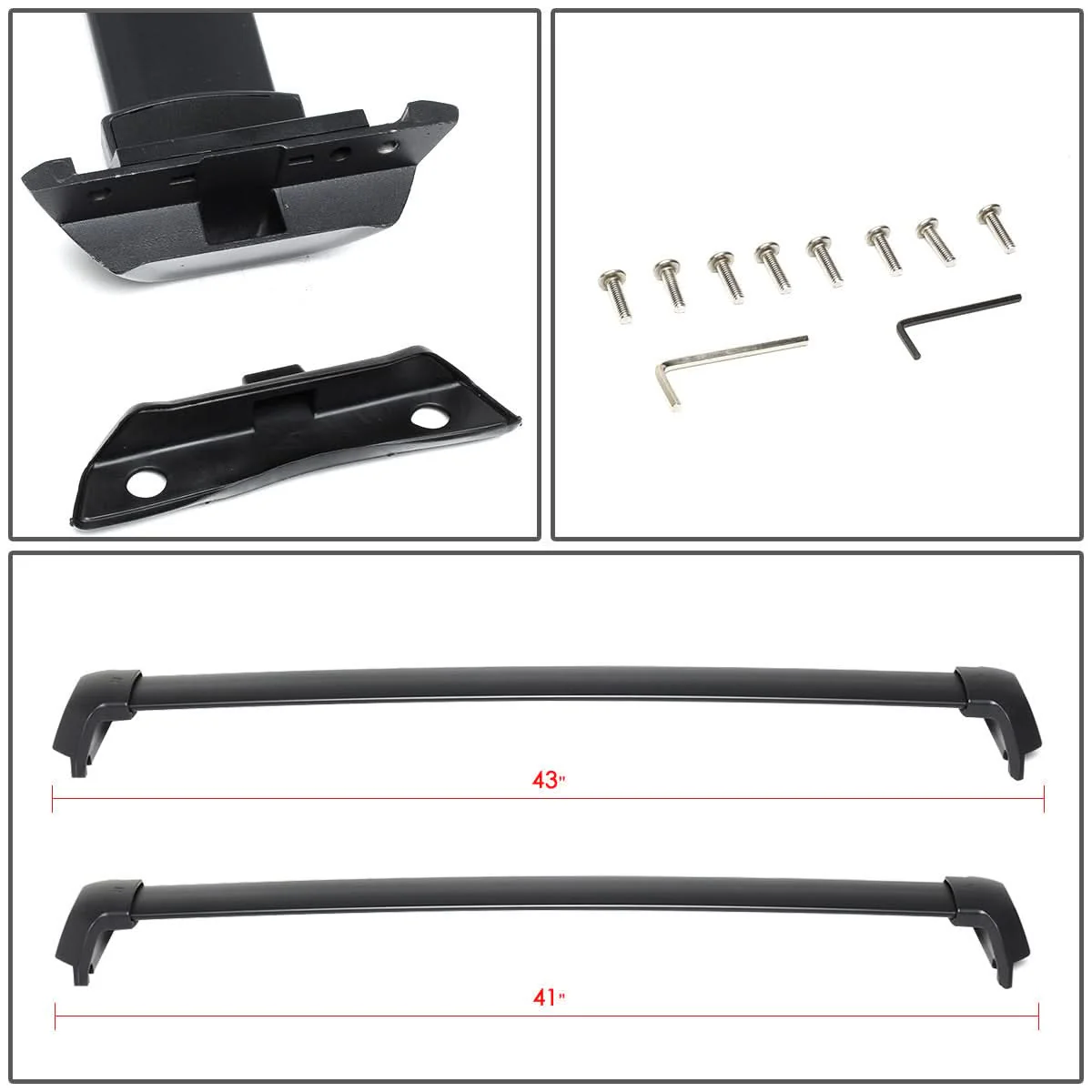 2017-2019 Honda CR-V Roof Rack Cross Bars - Black - Image 5