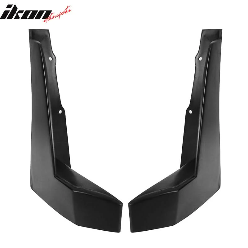 2017-2020 Toyota 86 CS Style Black Front Bumper Lip Front Winglets PU - Image 9