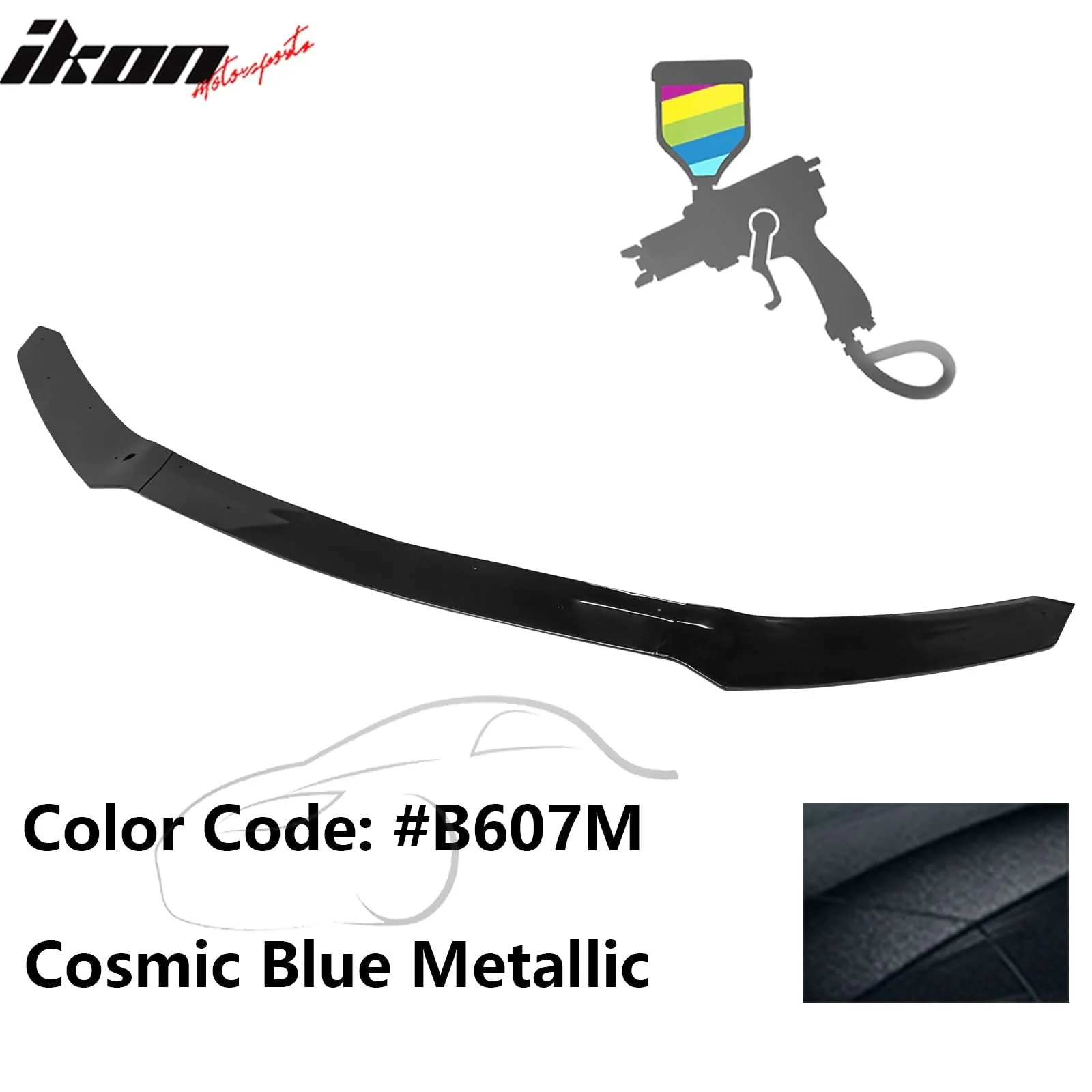 2017-2021 Honda Civic Hatchback HFP Style Front Bumper Lip PP 3PCS - Image 10