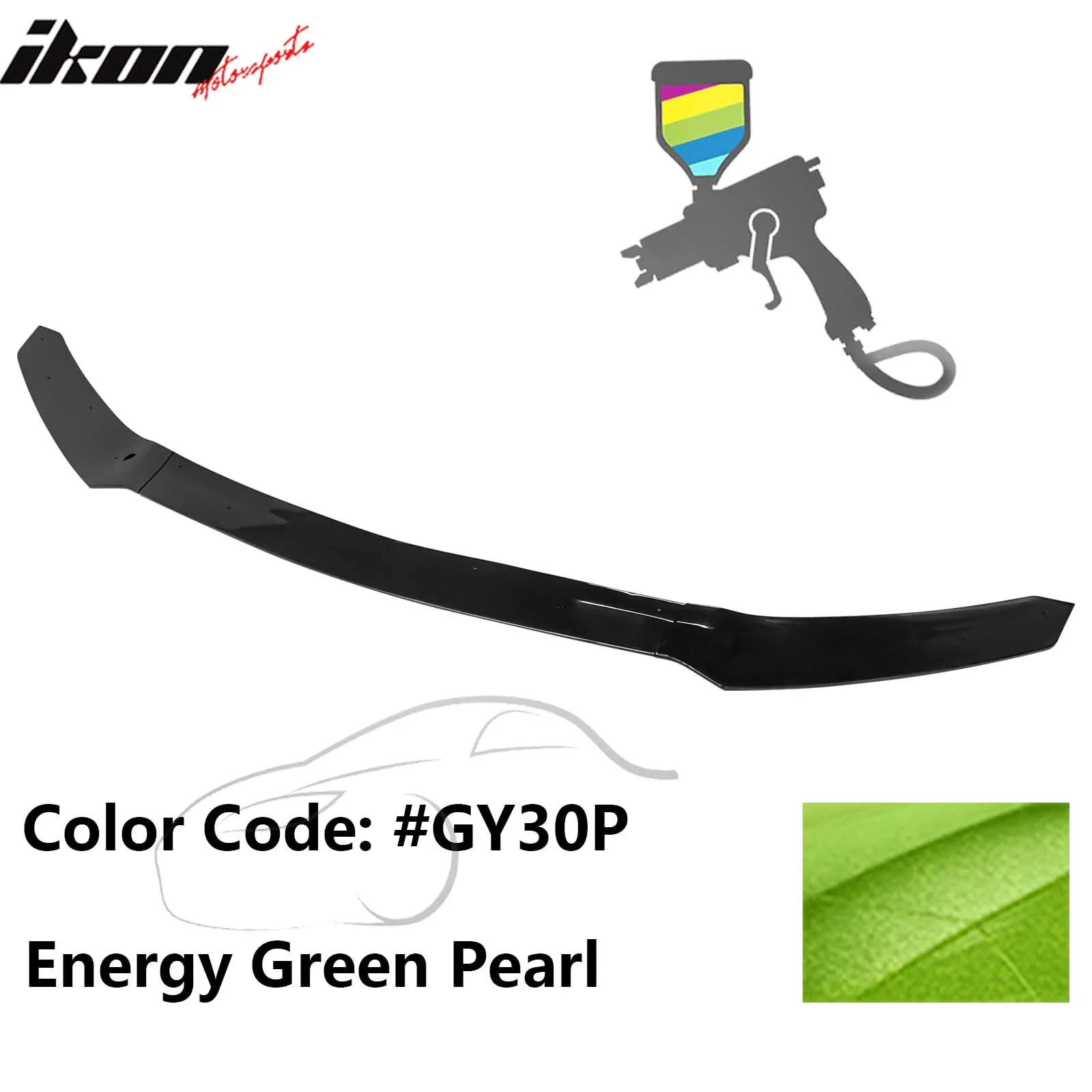 2017-2021 Honda Civic Hatchback HFP Style Front Bumper Lip PP 3PCS - Image 13