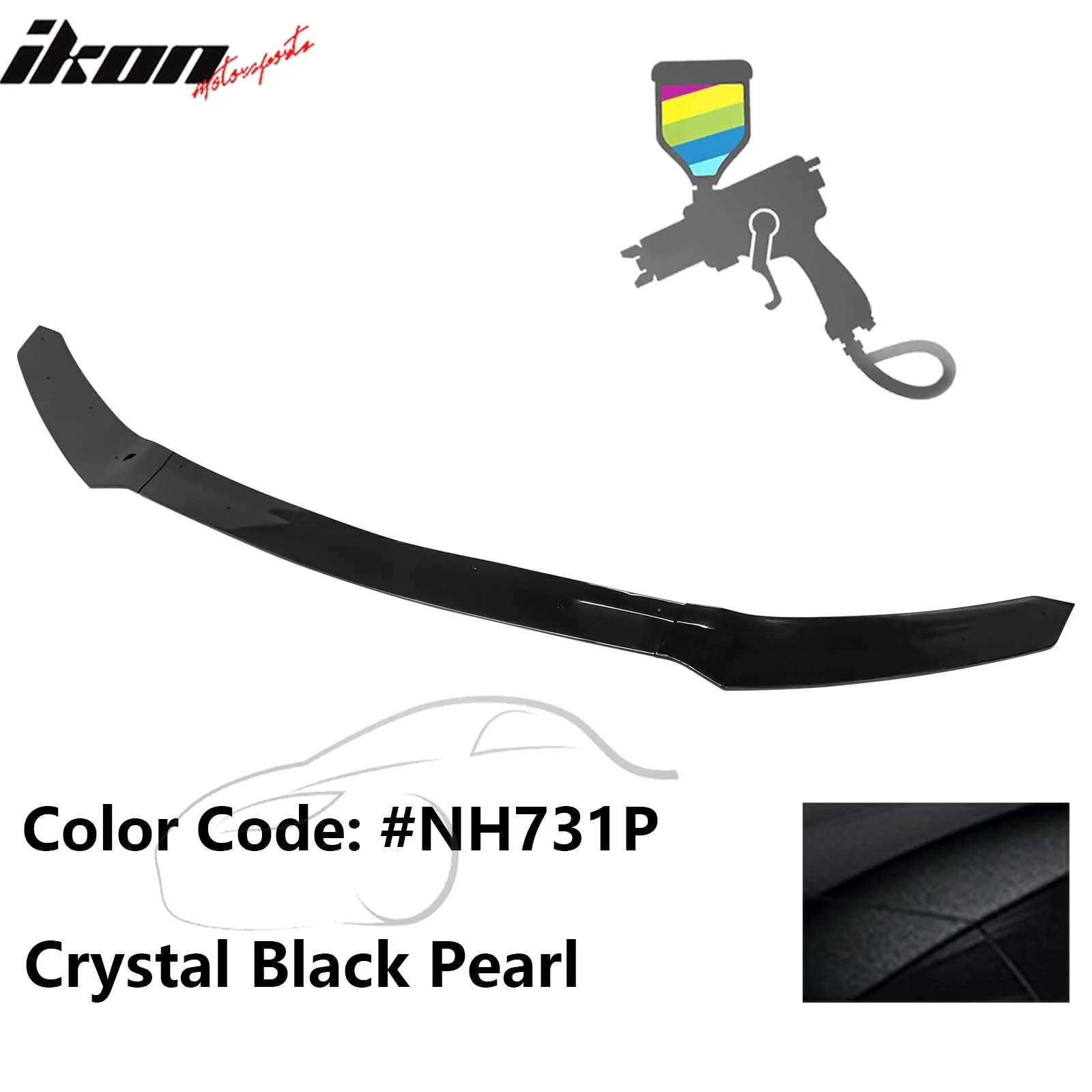 2017-2021 Honda Civic Hatchback HFP Style Front Bumper Lip PP 3PCS - Image 19