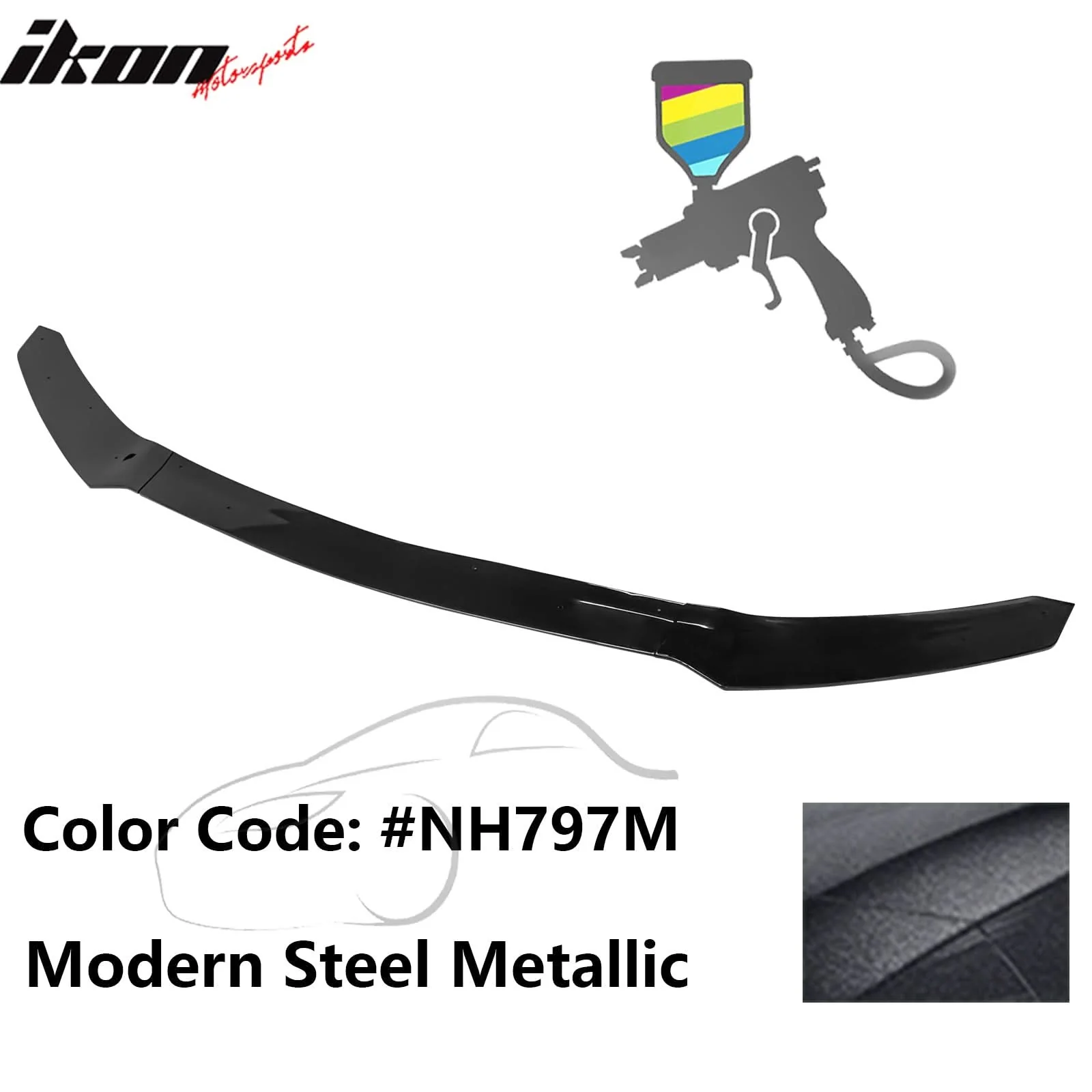 2017-2021 Honda Civic Hatchback HFP Style Front Bumper Lip PP 3PCS - Image 22