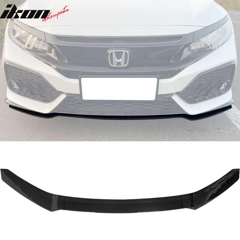 2017-2021 Honda Civic Hatchback HFP Style Front Bumper Lip PP 3PCS - Image 5
