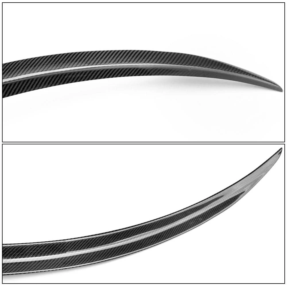 2017-2022 Benz W205 C Class Coupe C63 Style Trunk Spoiler Carbon Fiber - Image 3