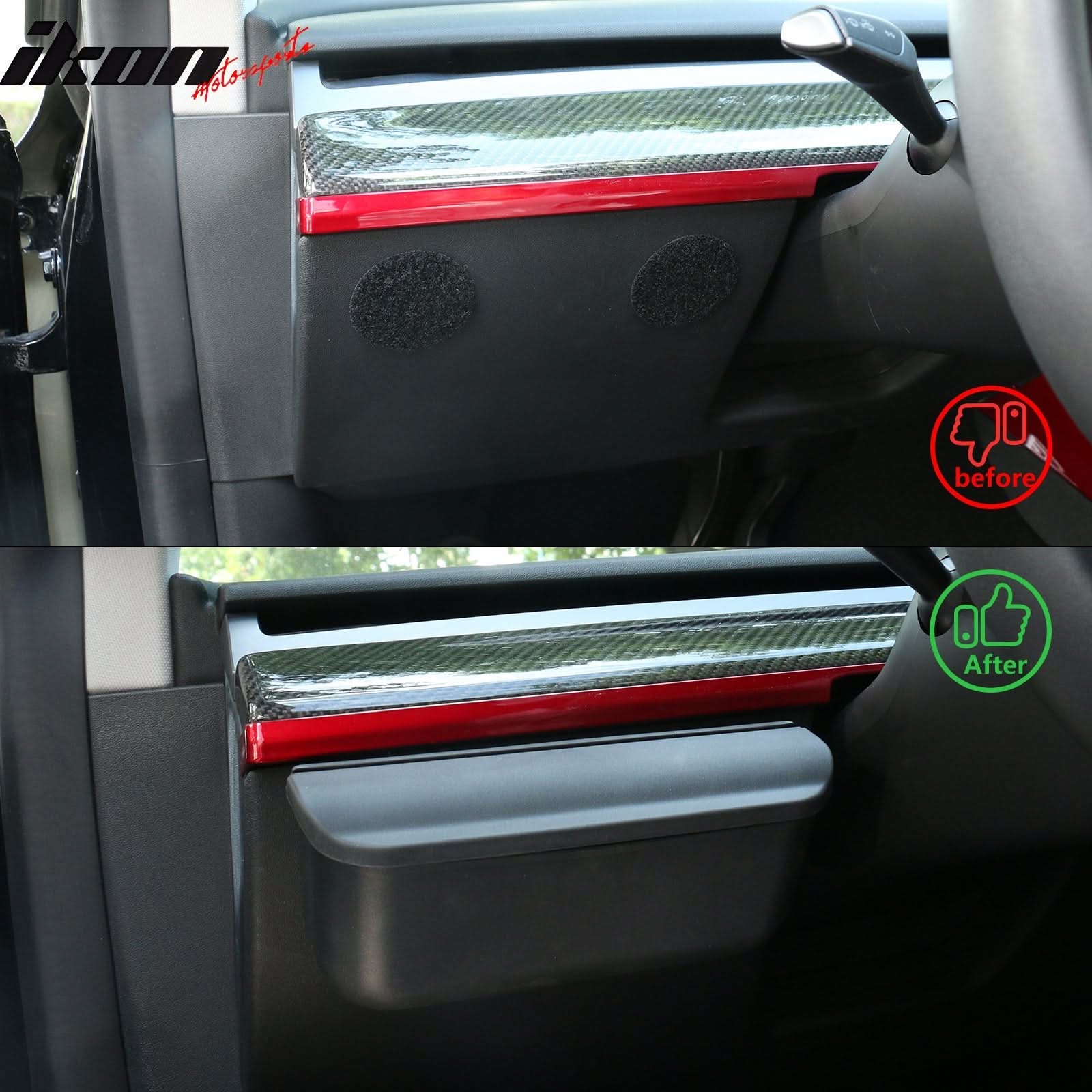 2017-2023 Tesla 3 & 20-23 Y Black Sunglasses Holder Storage Box TPE - Image 2