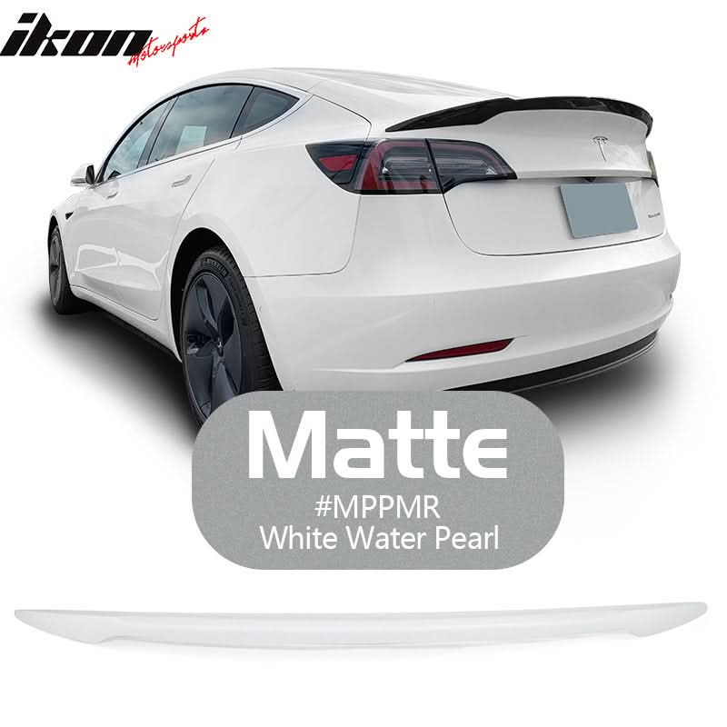 2017-2023 Tesla 3 Sedan 4-Door IKON V Trunk Spoiler ABS - Image 11