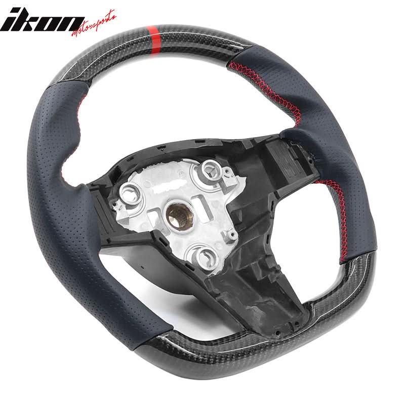2017-2023 Tesla 3 Y Carbon Fiber Steering Wheel - Image 17