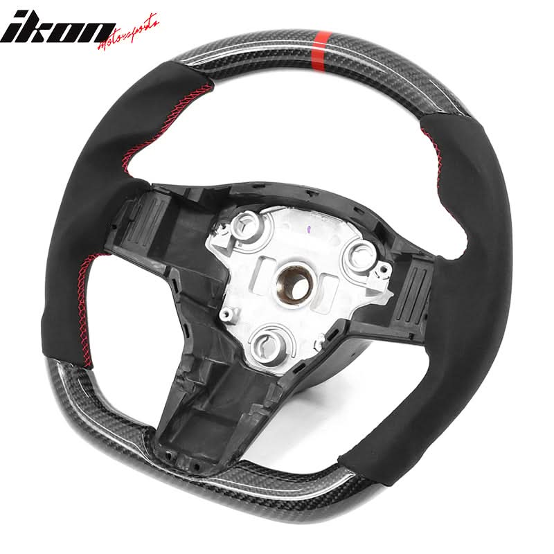 2017-2023 Tesla 3 Y Carbon Fiber Steering Wheel - Image 5