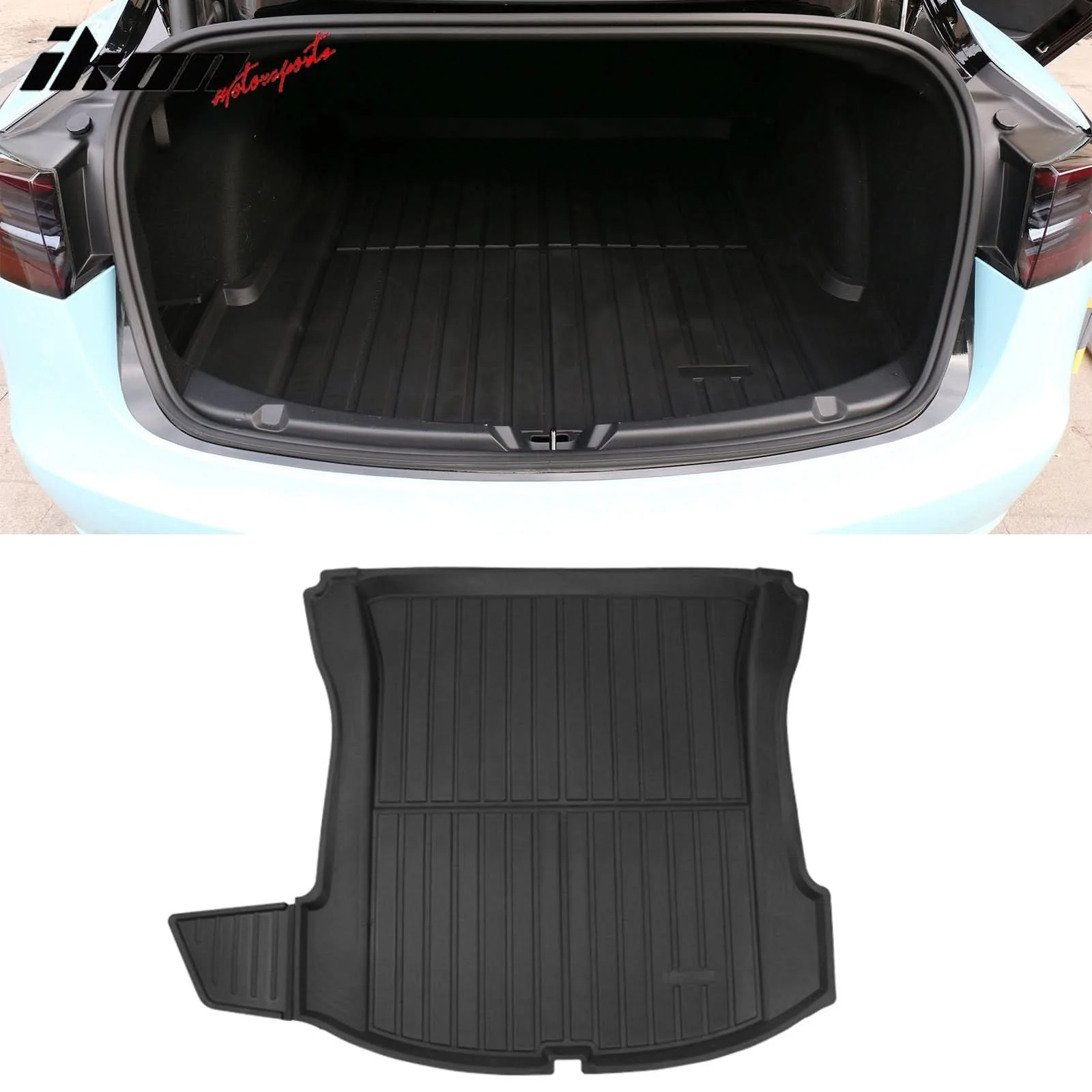 2017-2023 Tesla Model 3 All Weather Black Trunk Mat Injection TPE