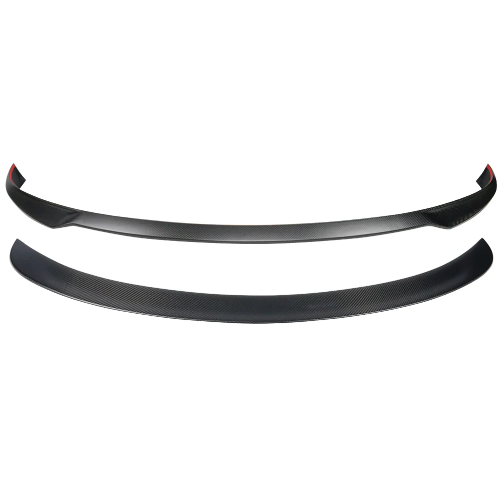 2017-2023 Tesla Model 3 Front Lip + Rear Spoiler IKON Style Real Carbon Fiber - Image 2