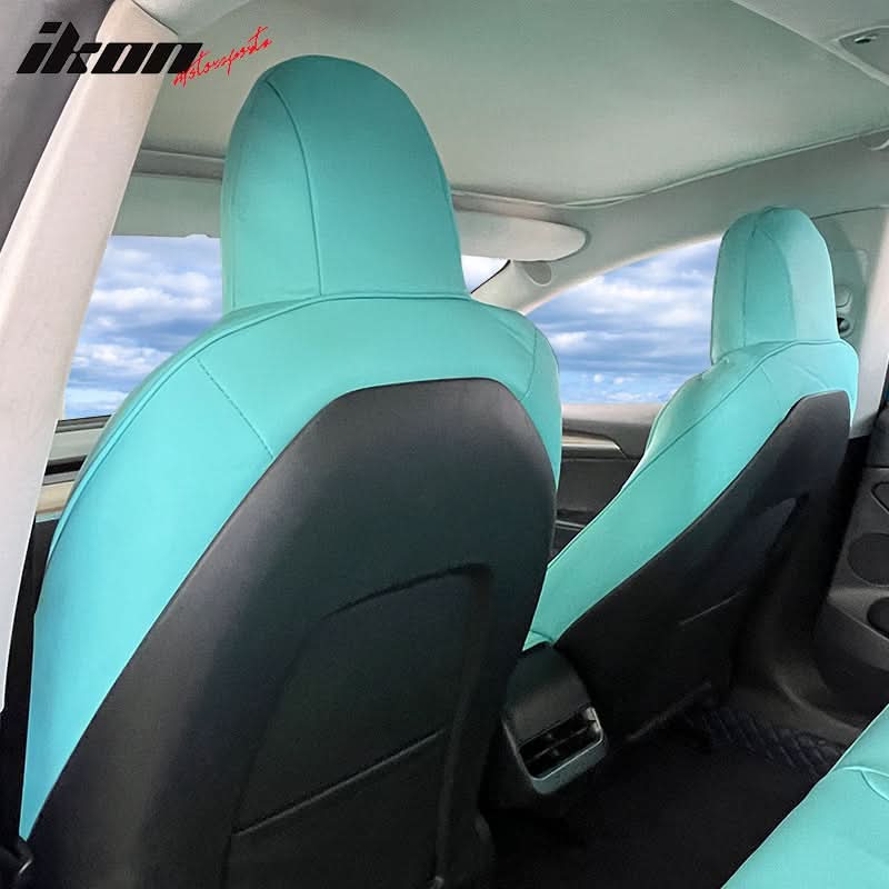 2017-2023 Tesla Model 3 Front Rear 5-Seat Seat Covers Leather - Image 10