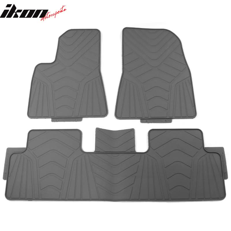 2017-2023 Tesla Model 3 Heavy Duty Latex Floor Mats 3PC Set - Image 7