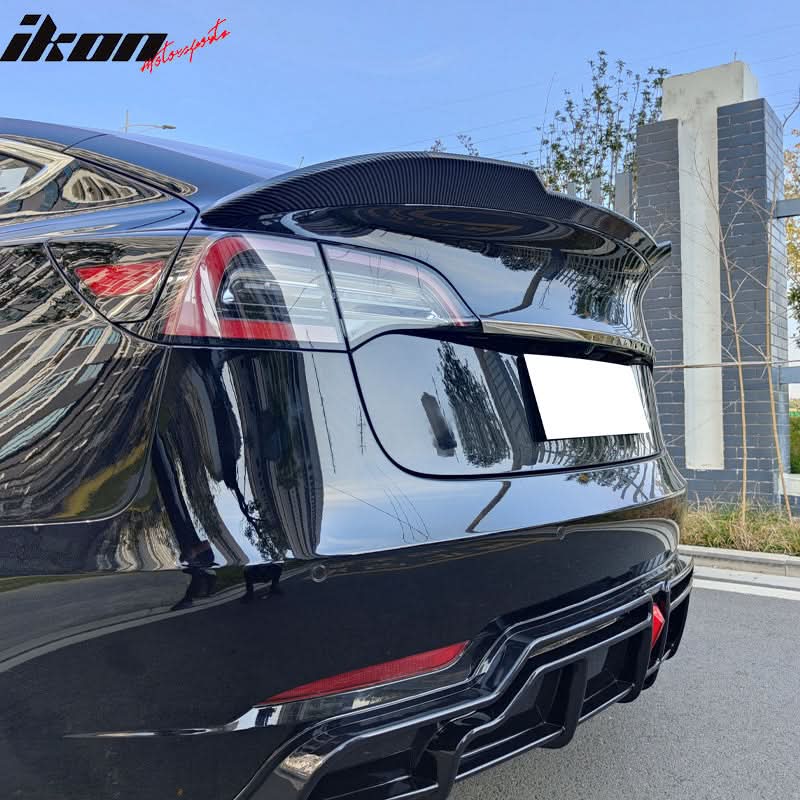2017-2023 Tesla Model 3 Performance Style Trunk Spoiler - Image 13