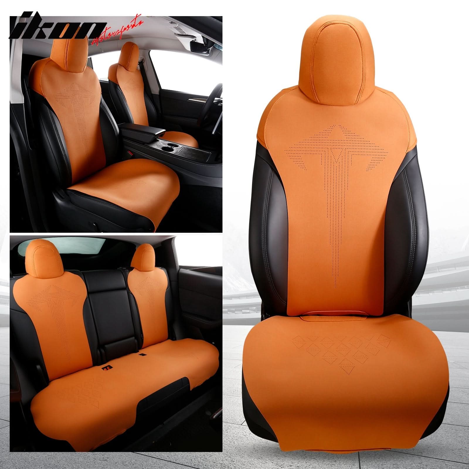 2017-2023 Tesla Model 3 Seat Covers Cushions V1 Suede Leather - Image 13