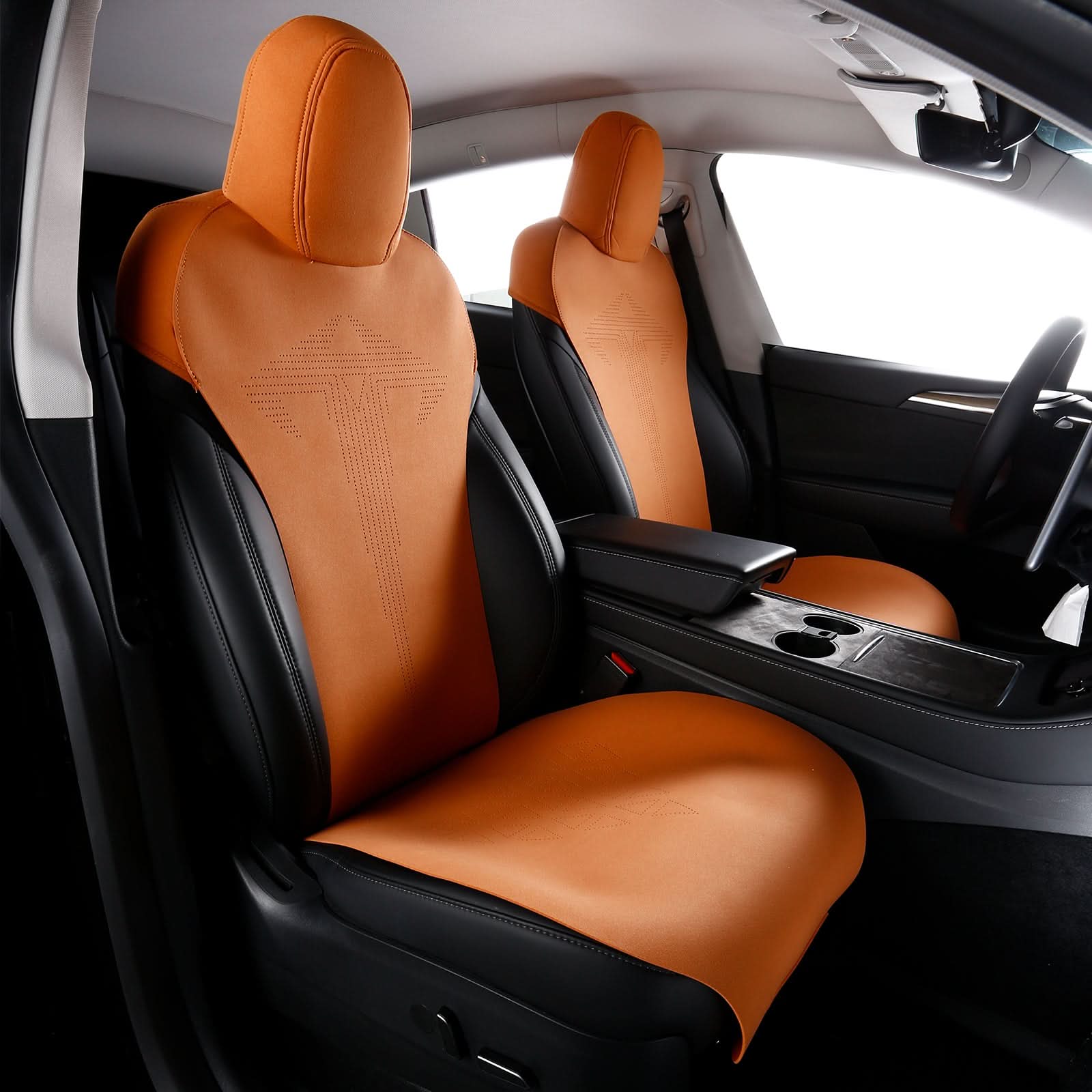 2017-2023 Tesla Model 3 Seat Covers Cushions V1 Suede Leather - Image 14