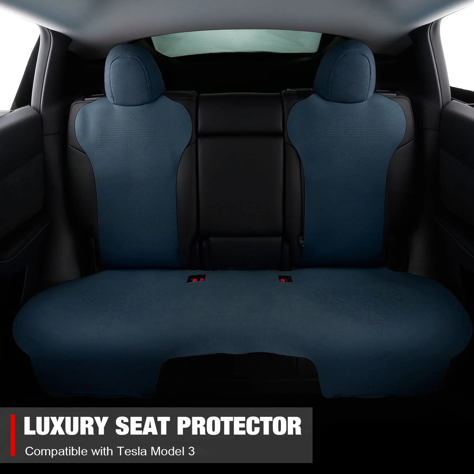 2017-2023 Tesla Model 3 Seat Covers Cushions V1 Suede Leather - Image 9