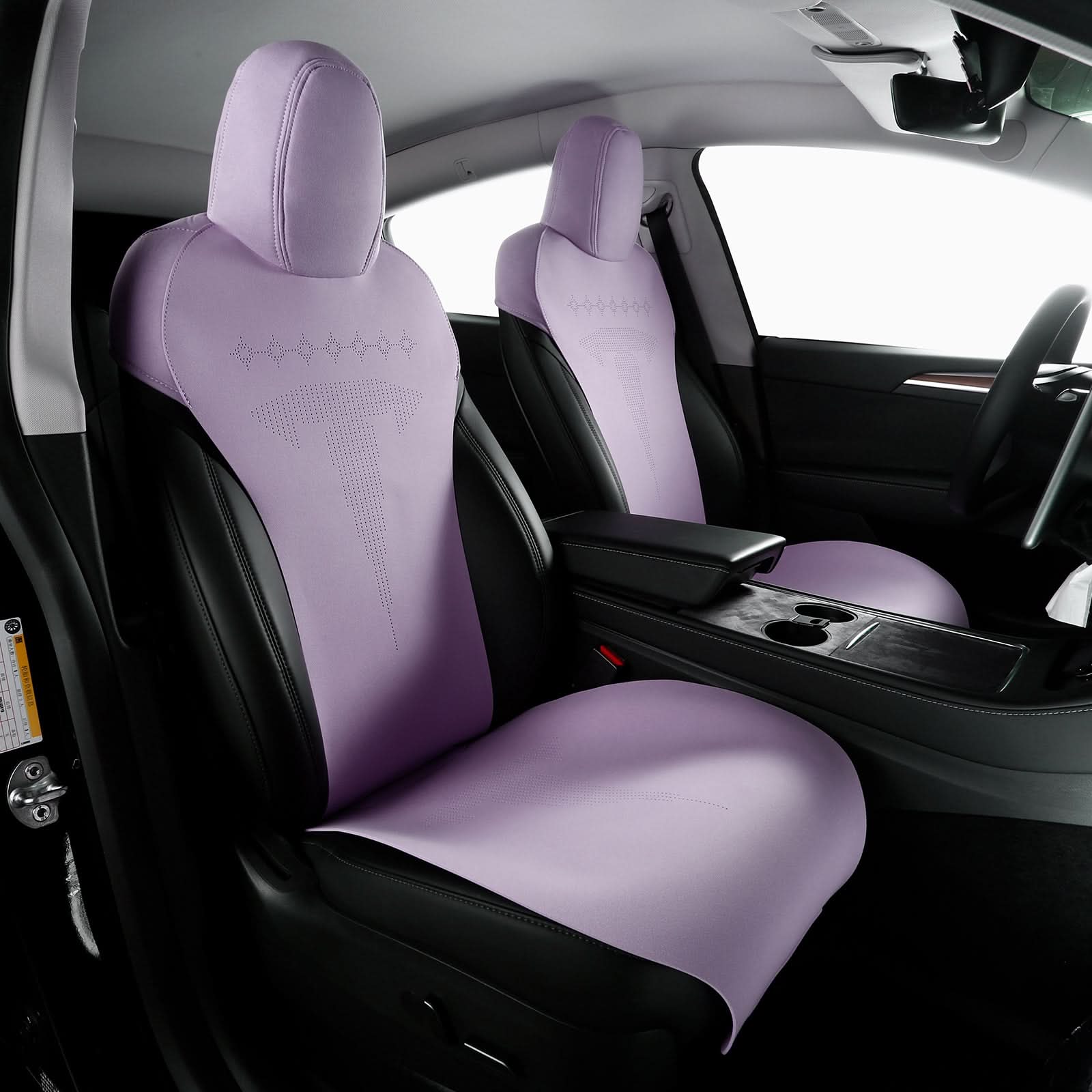 2017-2023 Tesla Model 3 Seat Covers Cushions V2 Suede Leather - Image 20