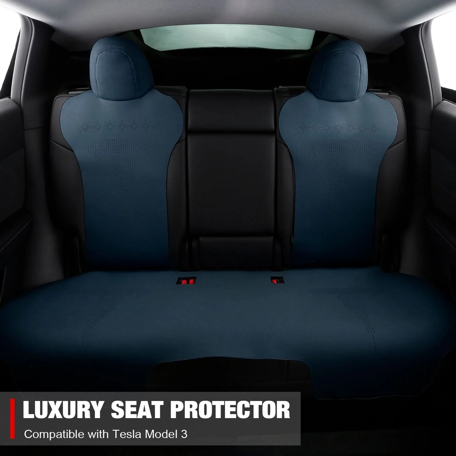 2017-2023 Tesla Model 3 Seat Covers Cushions V2 Suede Leather - Image 6